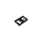 Megawood Randclip schwarz metall