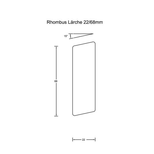 rhombuslatte lärche 22/68