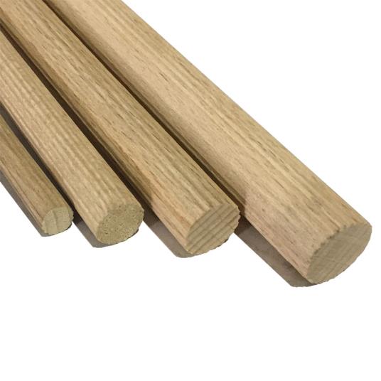 Rundstab 12mm Buche gerillt